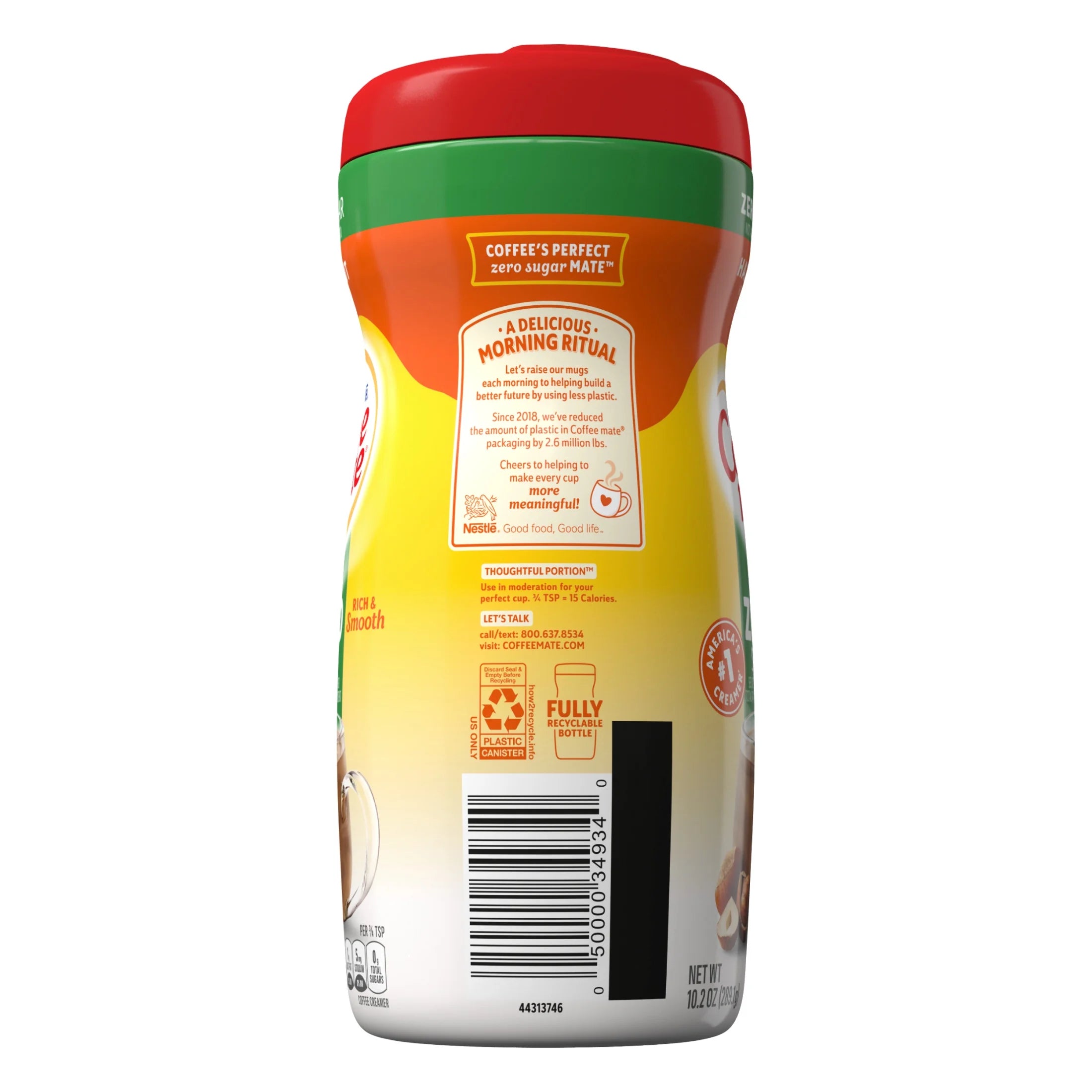 Hazelnut Sugar-Free Powder Coffee Creamer, 10.2 Oz