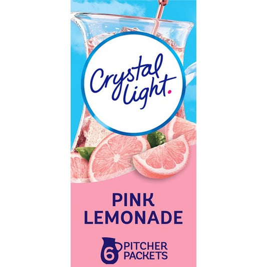 Crystal Light Pink Lemonade Drink Mix Pack of 12 Zero Sugar Low Calorie Mix