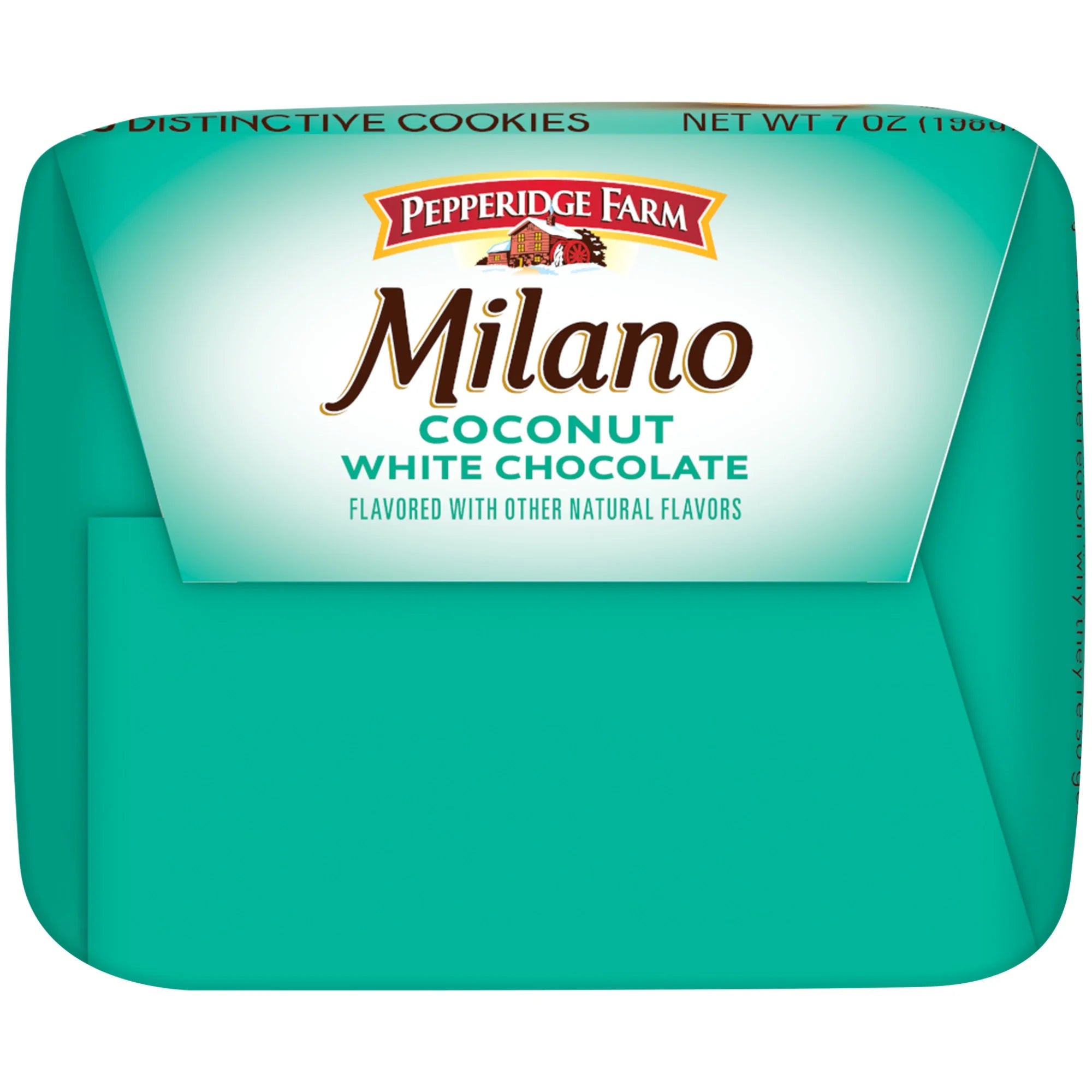 Milano White Chocolate Coconut Flavored Cookies, 7 Oz Bag