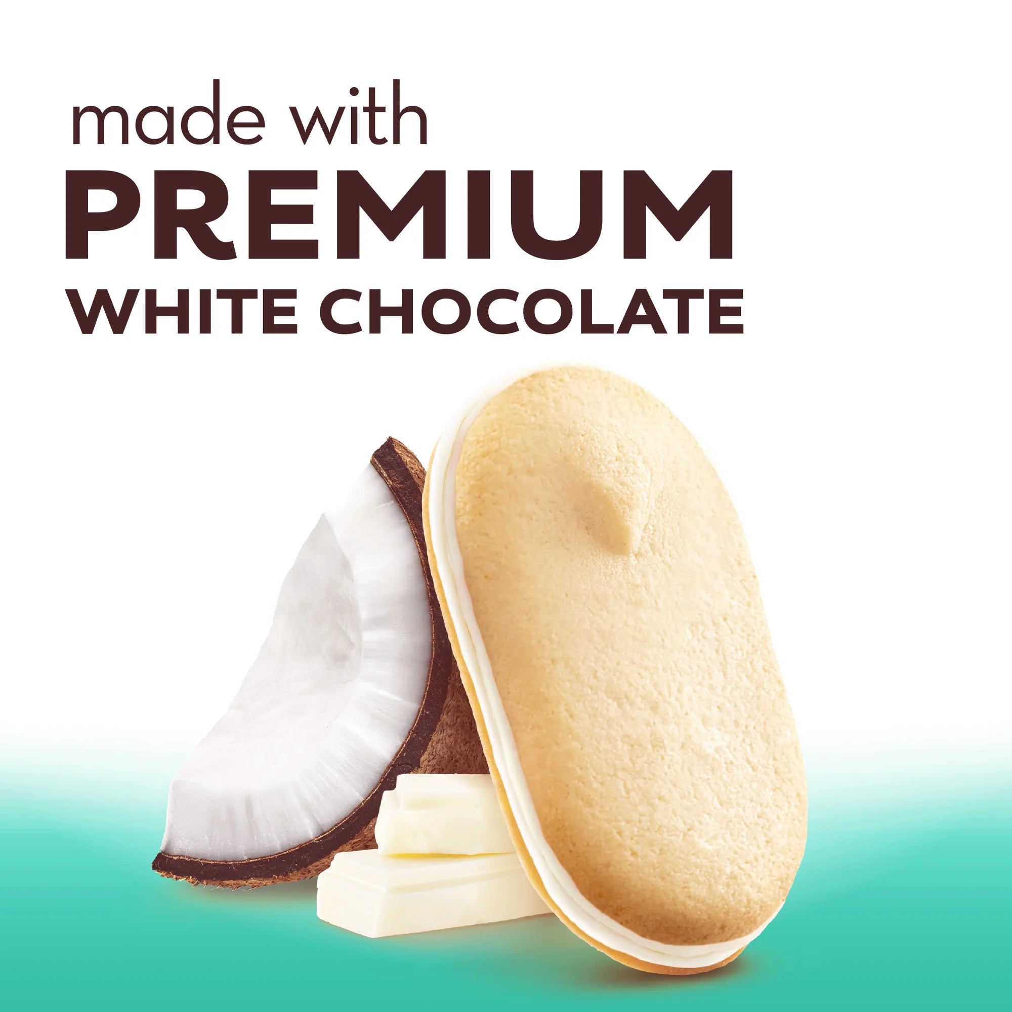 Milano White Chocolate Coconut Flavored Cookies, 7 Oz Bag