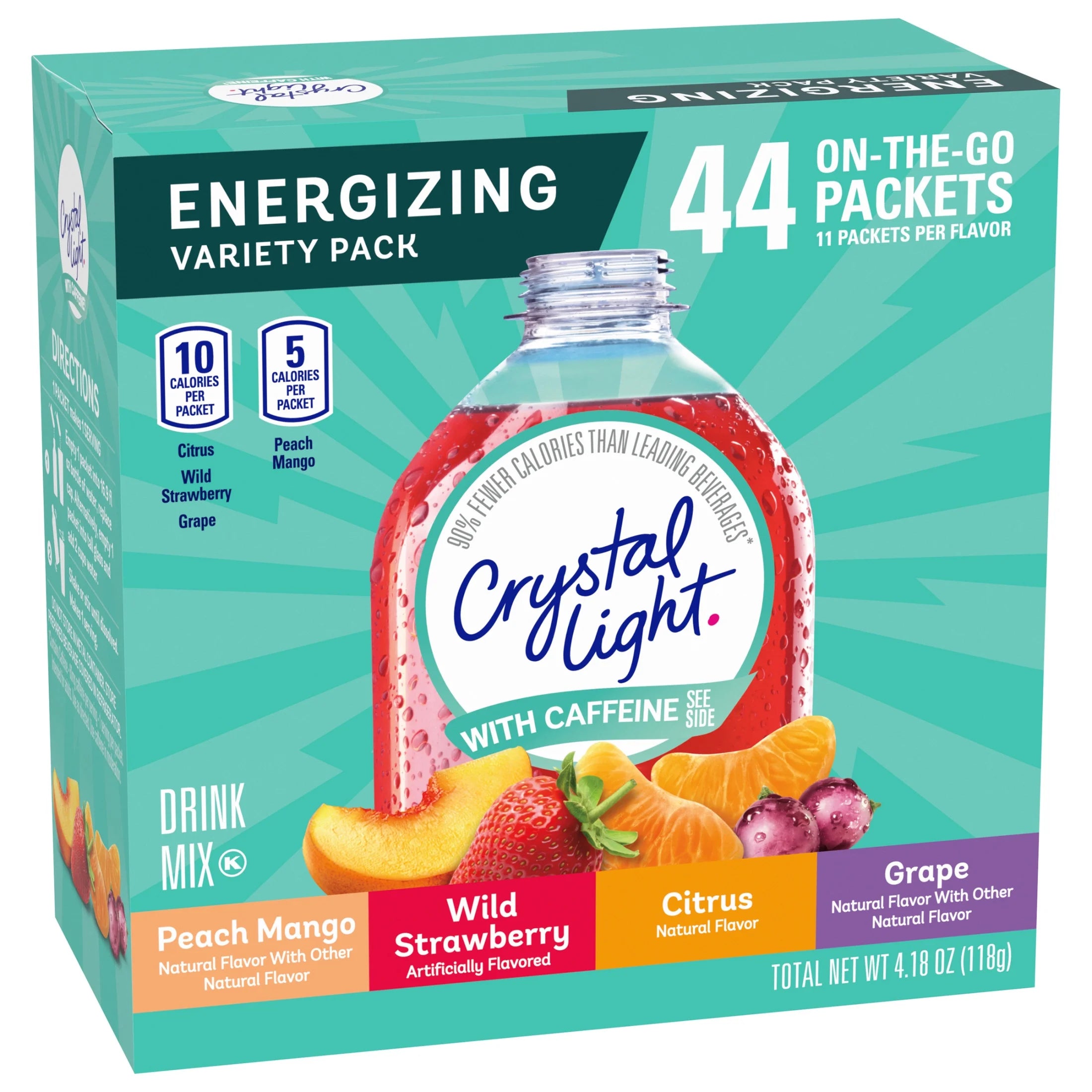 Energizing Variety Pack, 44 Ct On-The-Go Drink Mix Packets, Powders