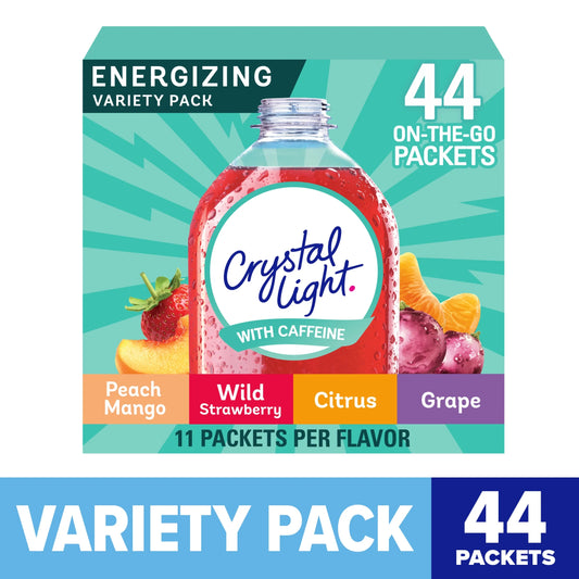 Energizing Variety Pack, 44 Ct On-The-Go Drink Mix Packets, Powders