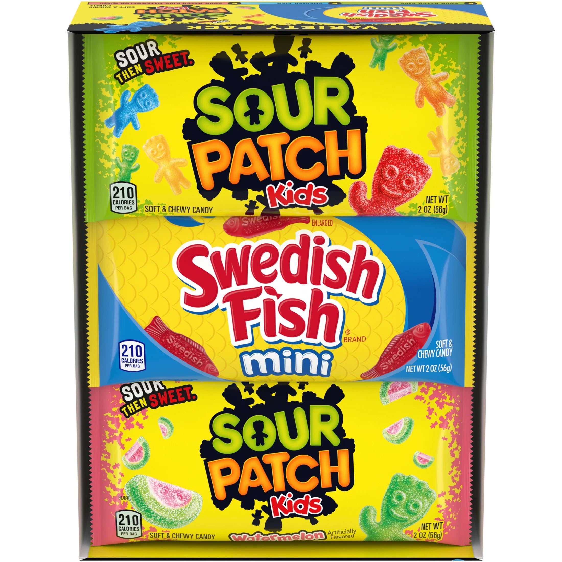 (3 Pack)  and SWEDISH FISH Mini Soft & Chewy Candy Variety Pack, Bulk Candy, 18 - 2 Oz Bags