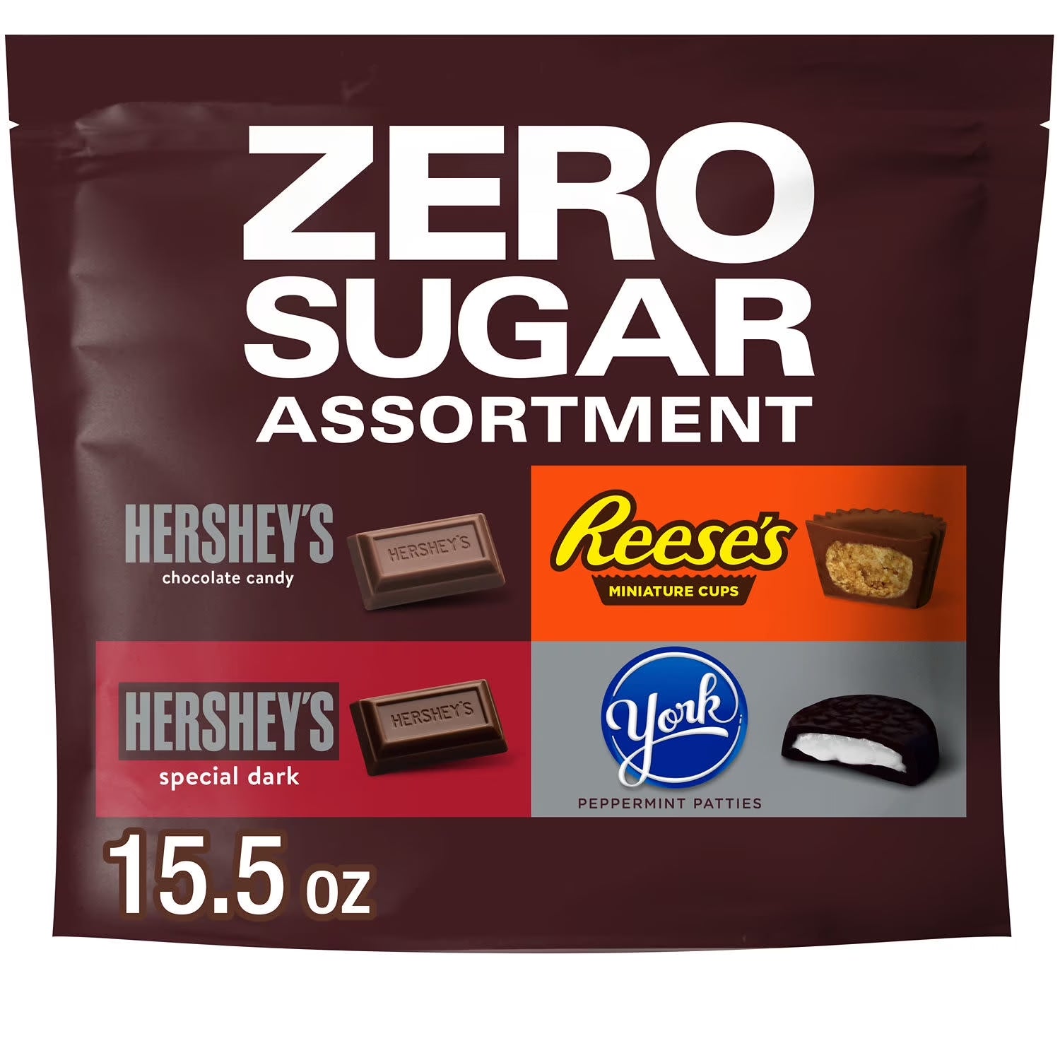 Zero Sugar Assorted Flavored Candy, Variety Bag 15.5 Oz