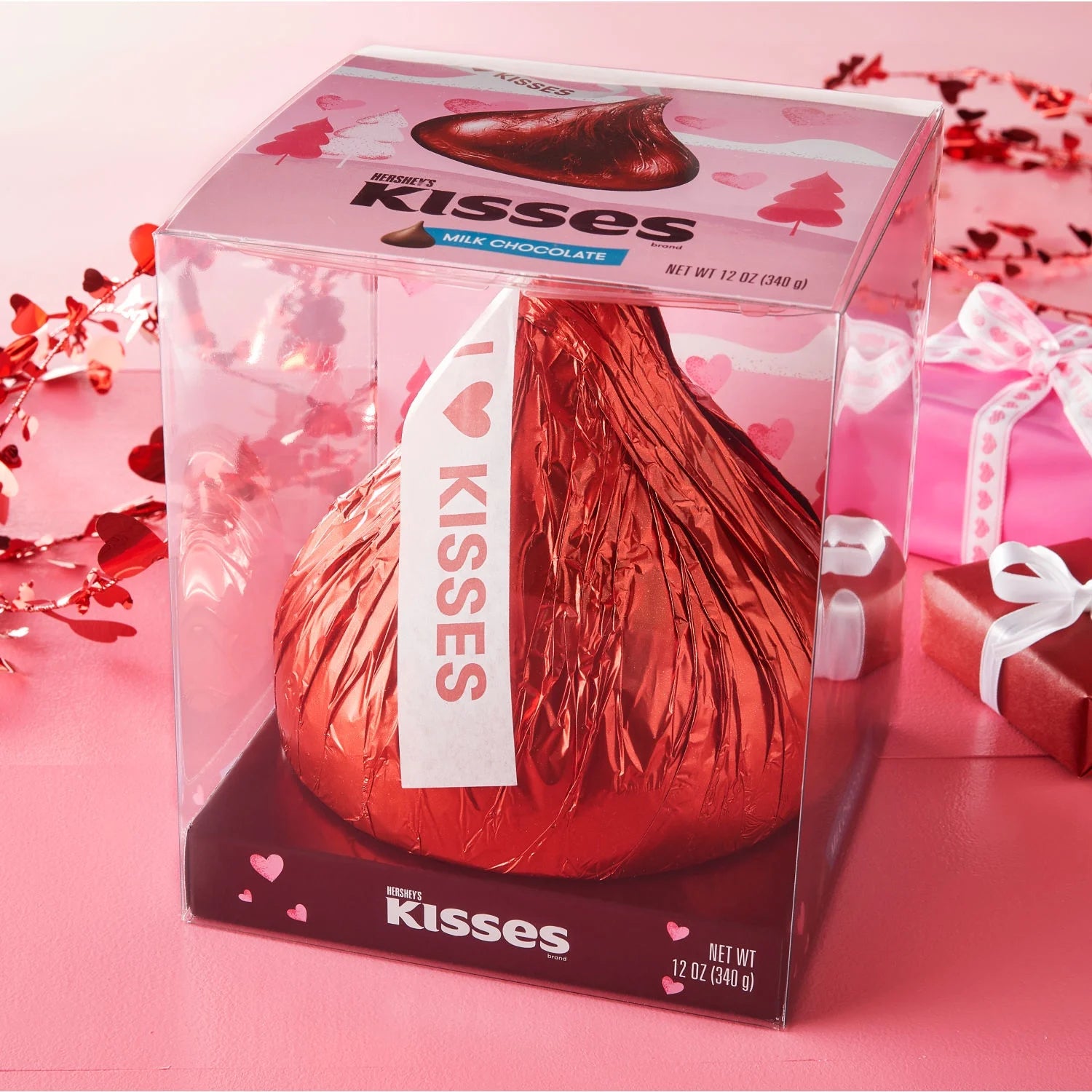 KISSES Milk Chocolate, Valentine'S Candy Gift Box, 12 Oz