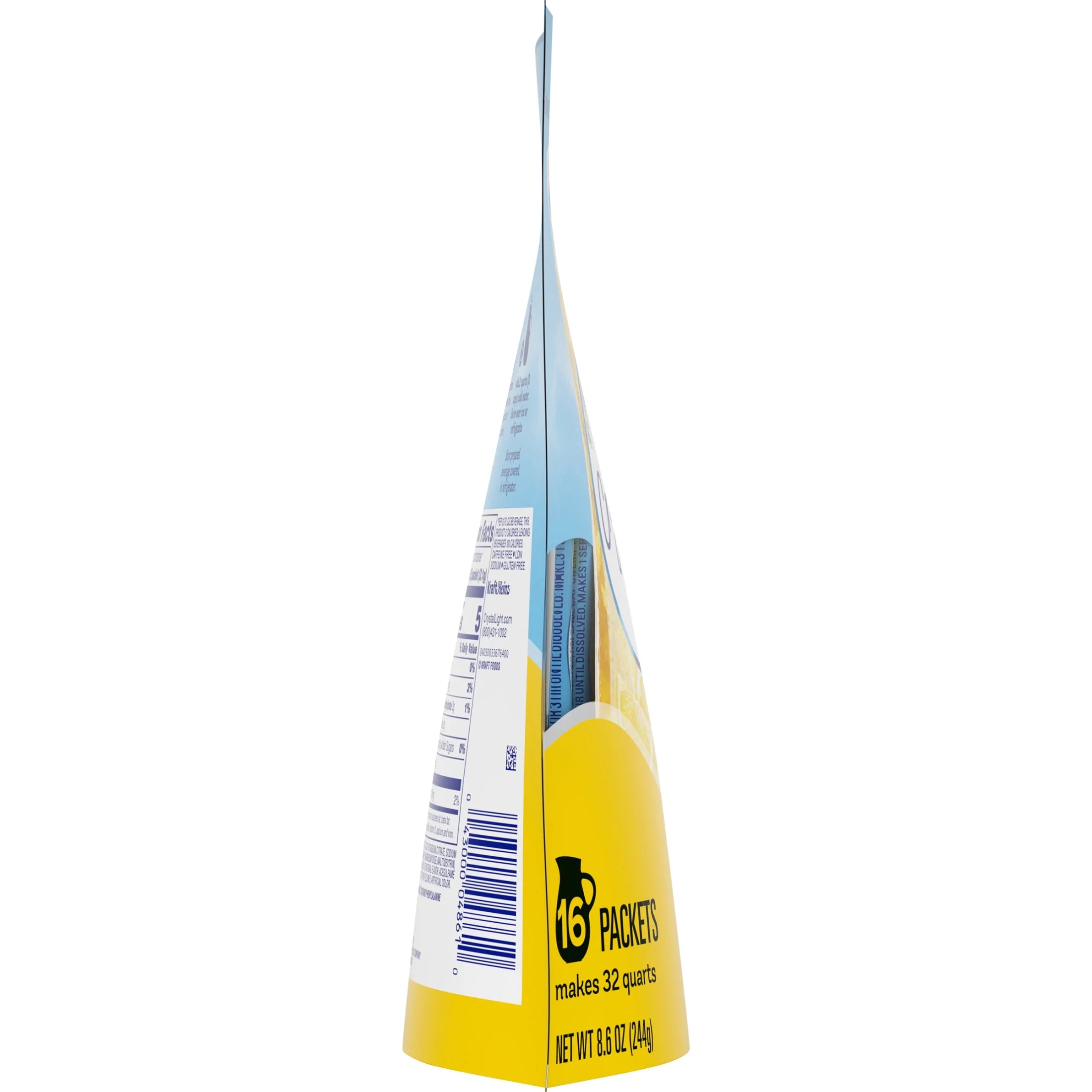 Drink Mix, 16 Pitcher Packets, for Flavorful Hydration and Shareable Refreshment, Lemonade, Flavored with Other Natural Flavor Zero Sugar, Low Calorie, 8.6 Oz