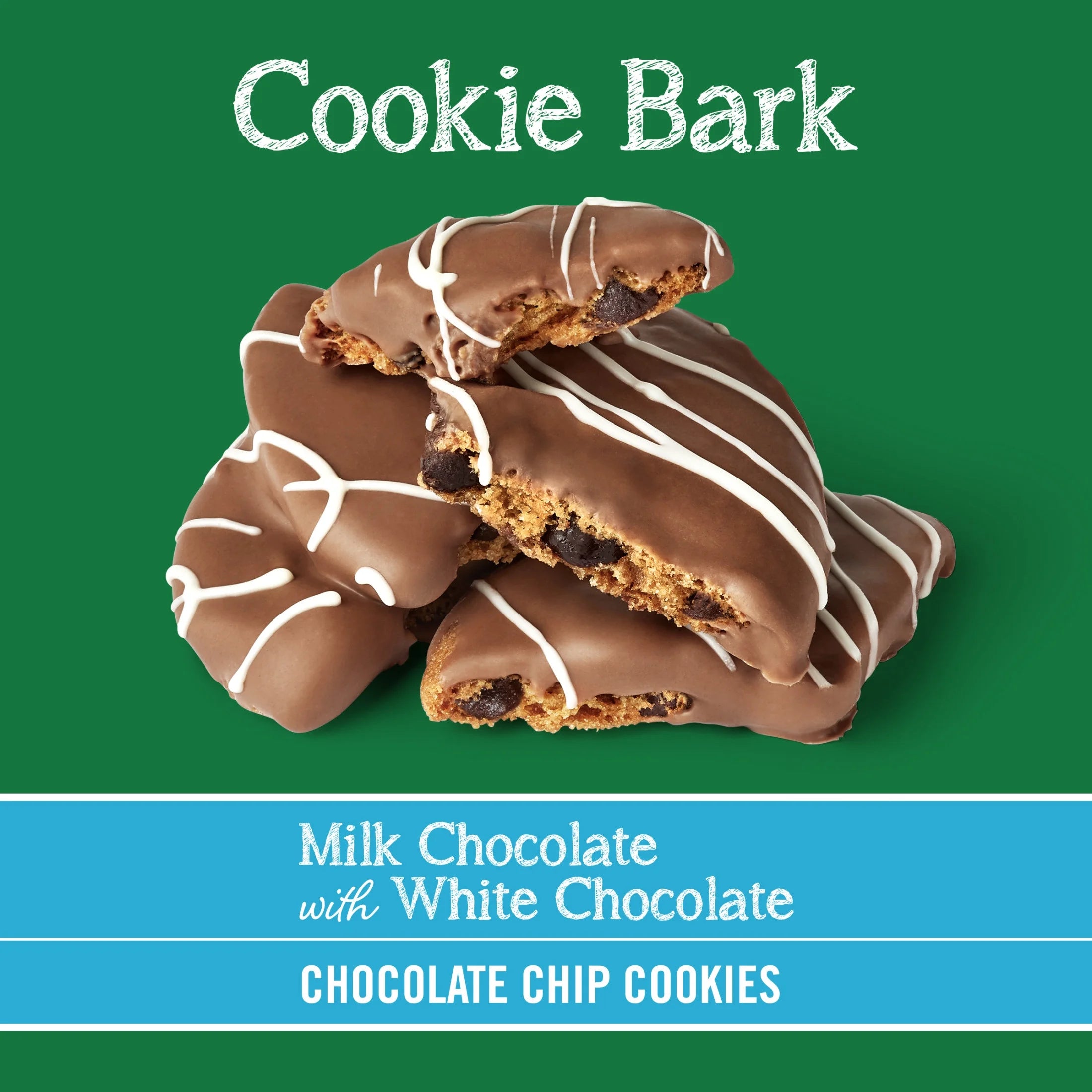Bake Shop Cookie Bark, Chocolate Chip Cookies with Milk Chocolate & White Chocolate, 5 Oz
