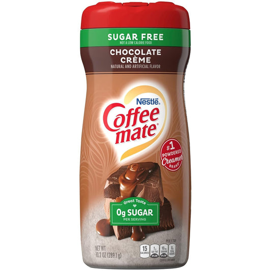 Chocolate Creme Sugar Free Powder Coffee Creamer, 10.2 Oz