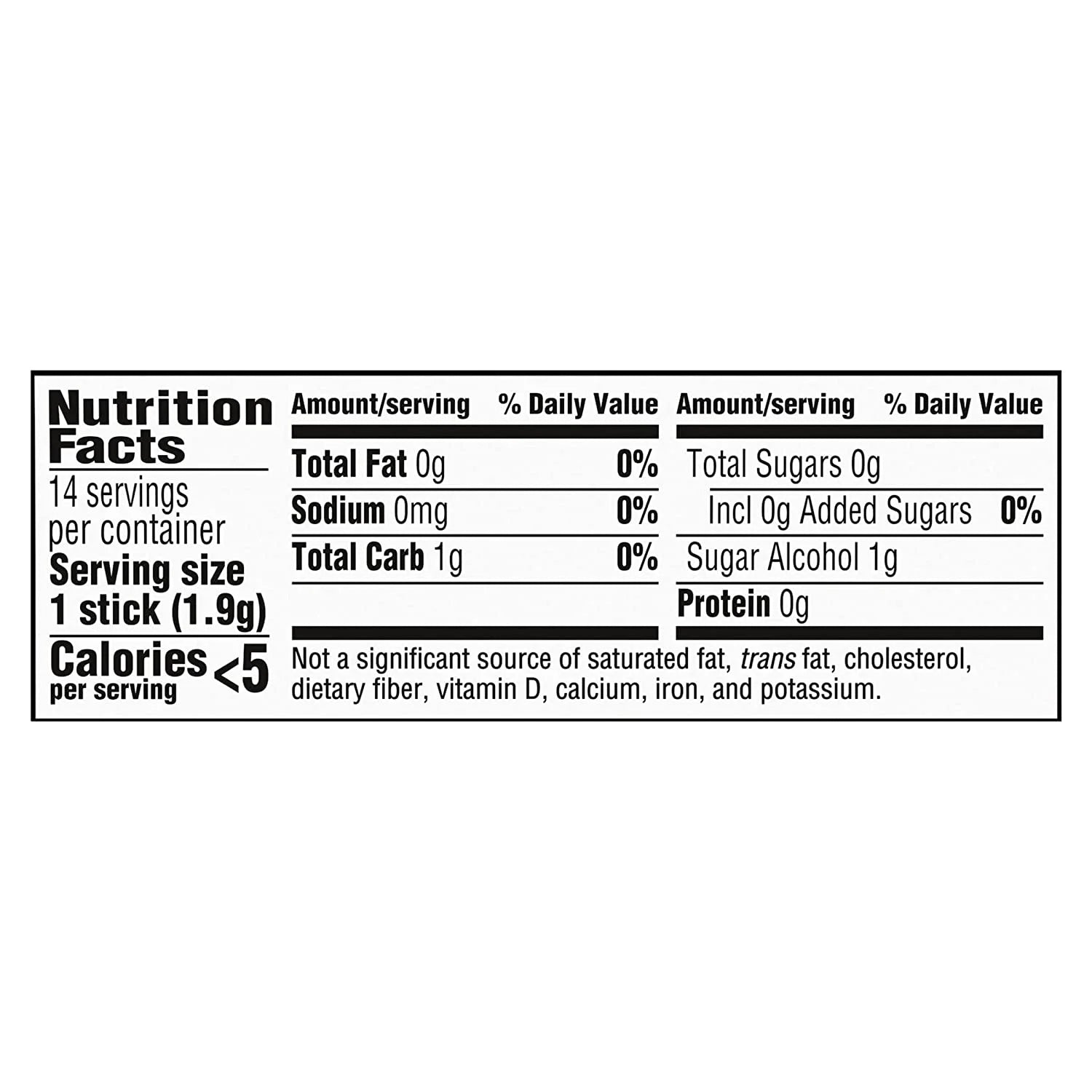 Cinnamon Sugar Free Gum, 12 Packs of 14 Regular Size Pieces (168 Total Pieces)