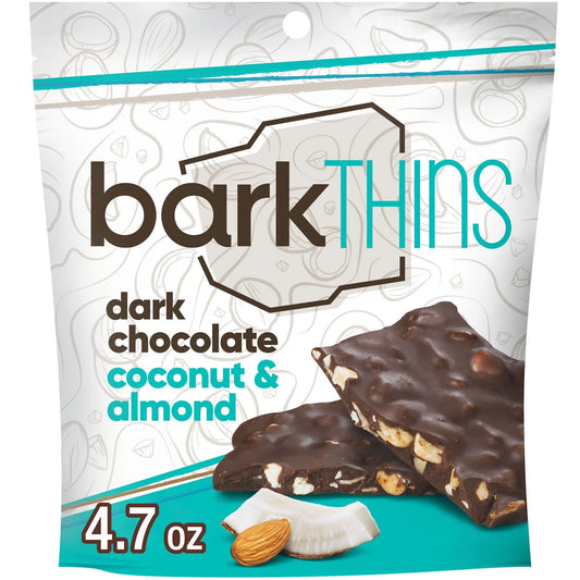 Dark Chocolate, Coconut and Almond Snacking Chocolate, Bag 4.7 Oz