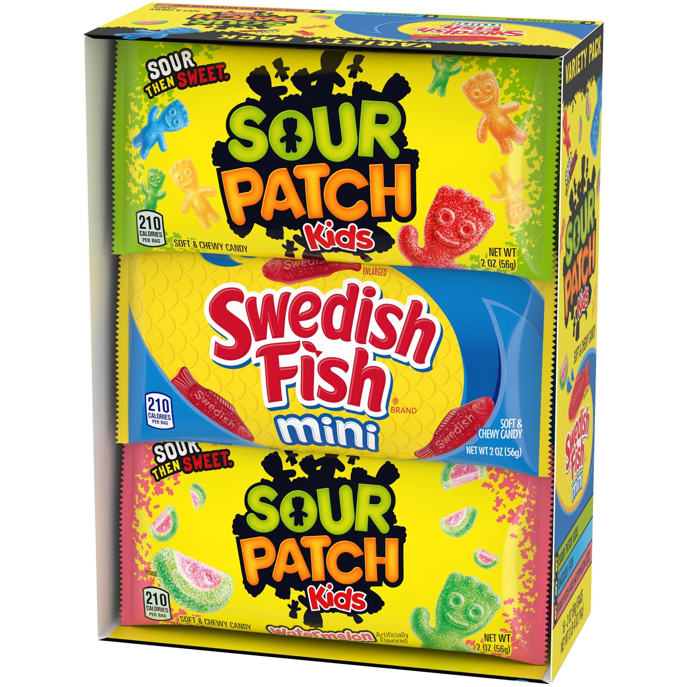 (3 Pack)  and SWEDISH FISH Mini Soft & Chewy Candy Variety Pack, Bulk Candy, 18 - 2 Oz Bags