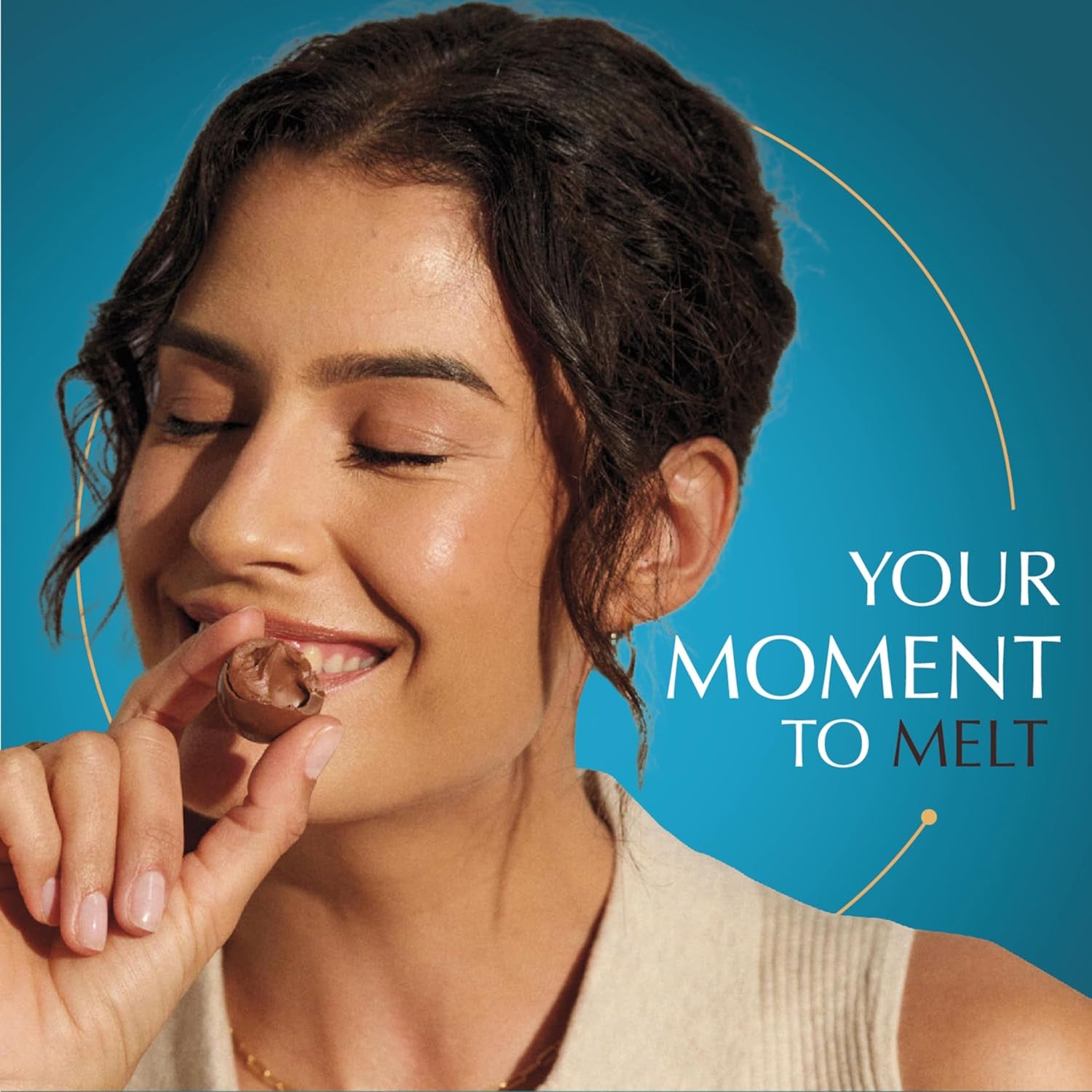 LINDOR Sea Salt Milk Chocolate Truffles, Milk Chocolate Candy with Smooth, Melting Truffle Center, 25.4 Oz, 60 Count