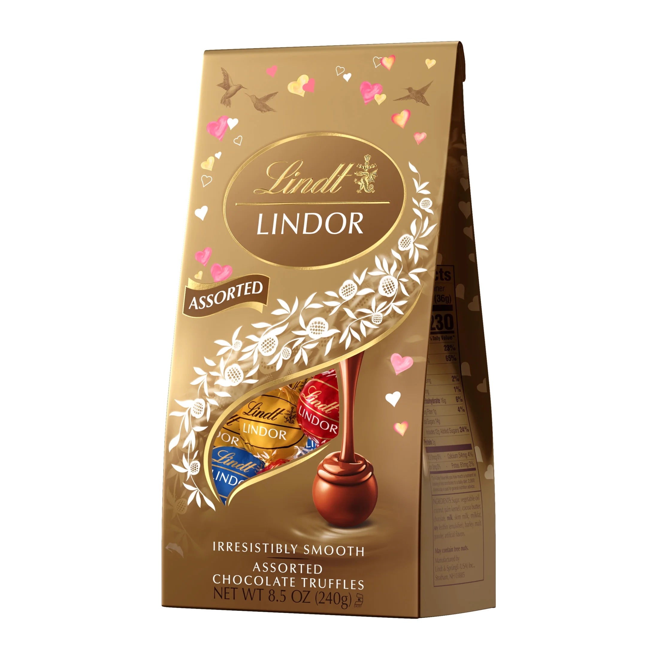 LINDOR Valentine'S Day Assorted Chocolate Candy Truffles, 8.5 Oz. Bag