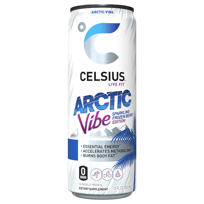 12 - Fl Oz Sparkling Arctic Vibe Energy Drink
