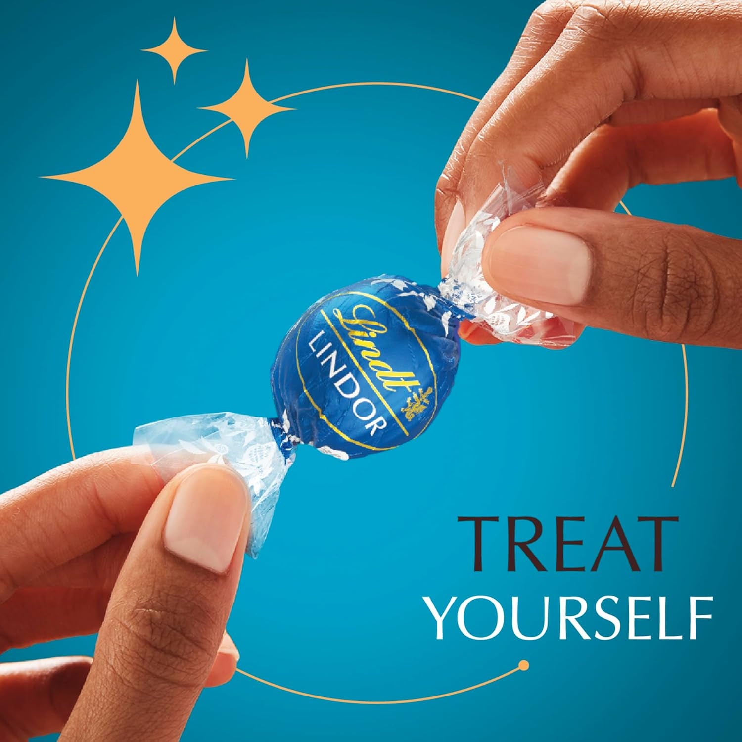 LINDOR Sea Salt Milk Chocolate Truffles, Milk Chocolate Candy with Smooth, Melting Truffle Center, 25.4 Oz, 60 Count