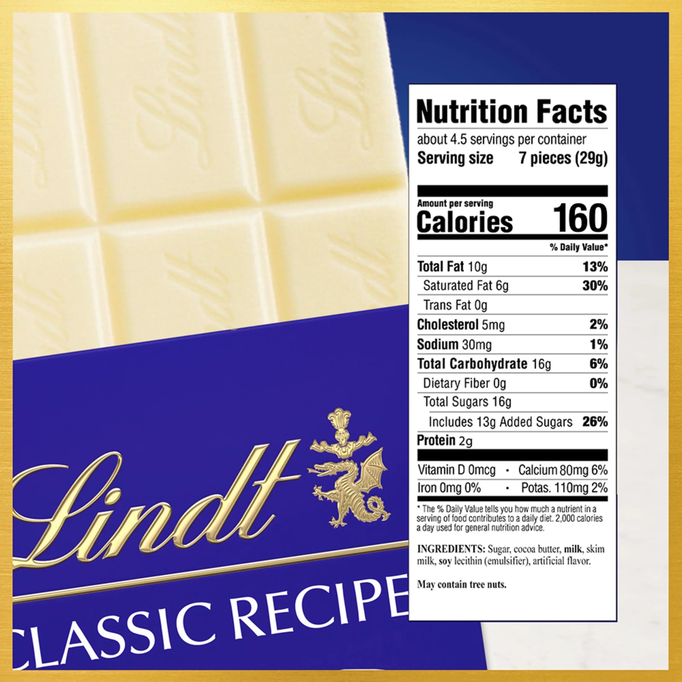 Classic Recipe White Chocolate Candy Bar, 4.4 Oz, Bar