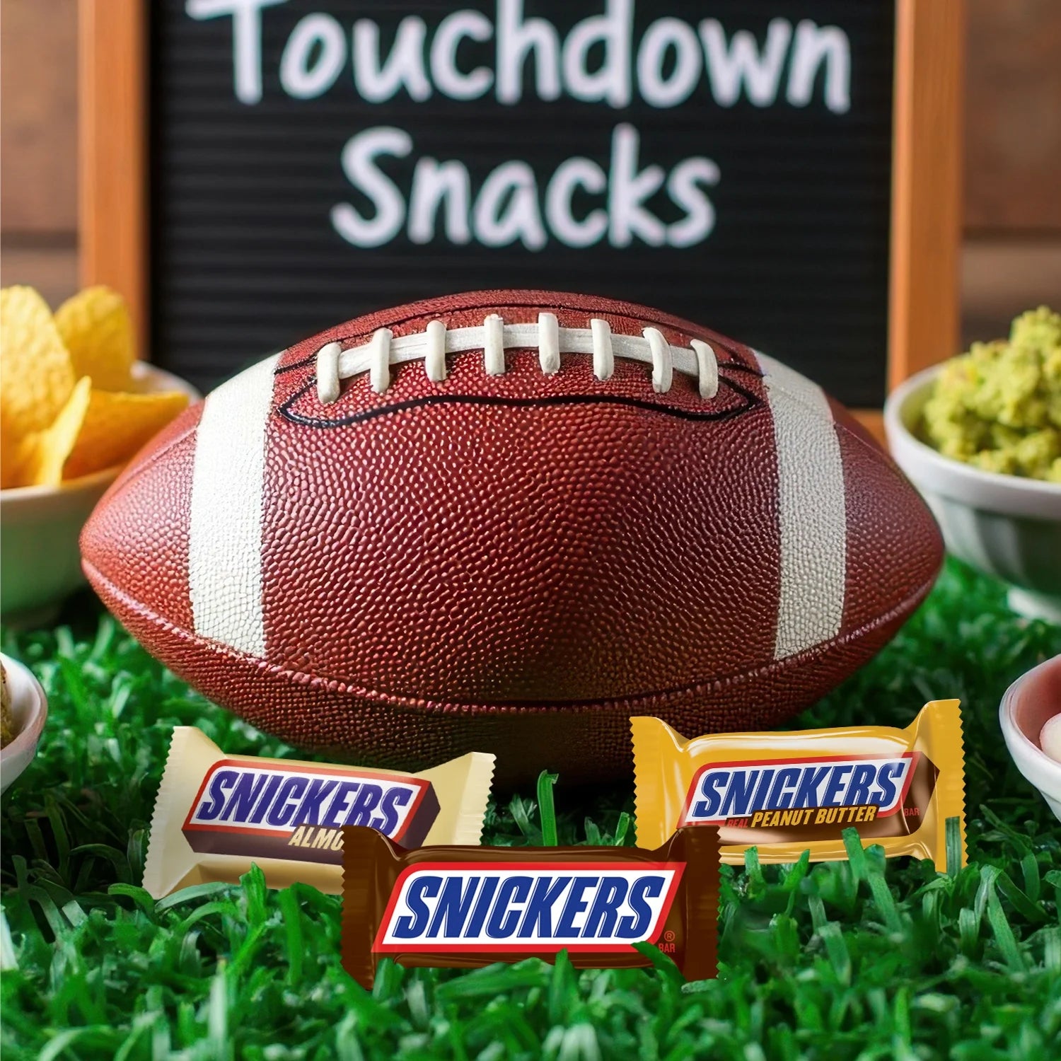 Fun Size Football Chocolate Bars Variety Pack, Party Size - 24.02 Oz Candy Bag